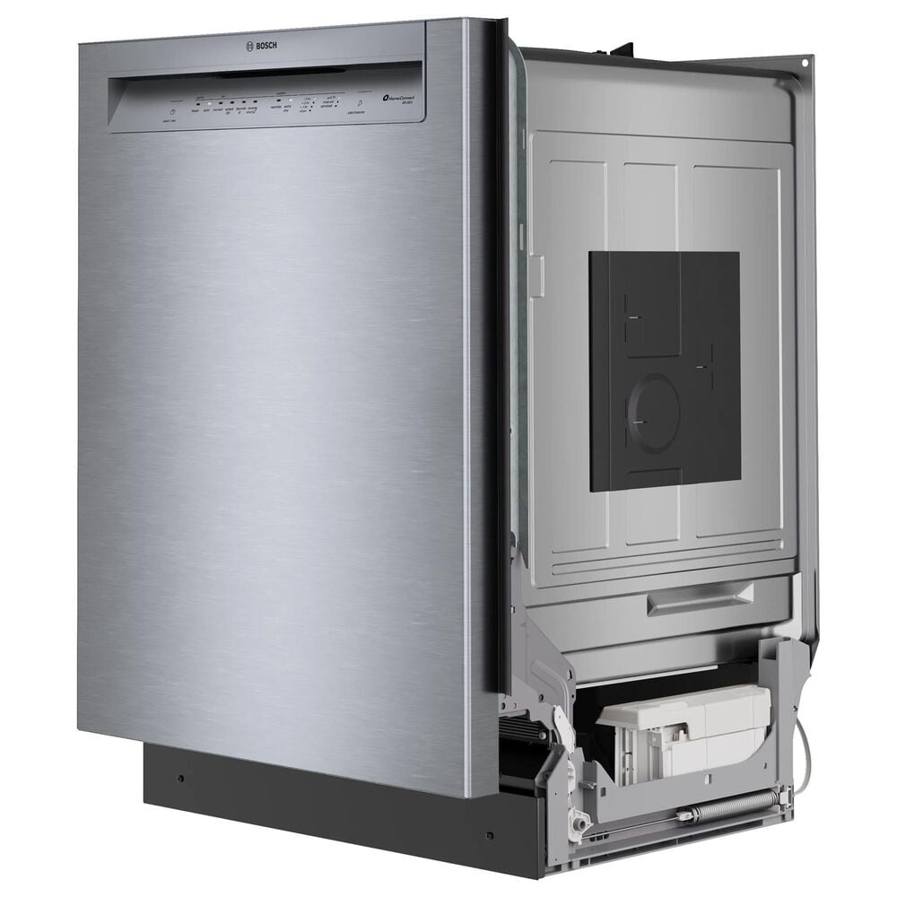 Bosch 100 Series 24&quot; Built-In Recessed Handle Dishwasher with 8 Wash Cycles in Stainless Steel, , large