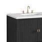 James Martin Vanities Myrrin 36" Vanity in Carbon Oak with 3 cm White Zeus Quartz Top, , large