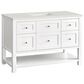 James Martin Vanities Breckenridge 48" Single Bathroom Vanity in Bright White with 3 cm Lime Delight Quartz Top and Rectangular Sink, , large