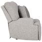 Ashley Acklen Place 2-Piece Power Symmetrical Reclining Sectional Loveseat in Pewter, , large