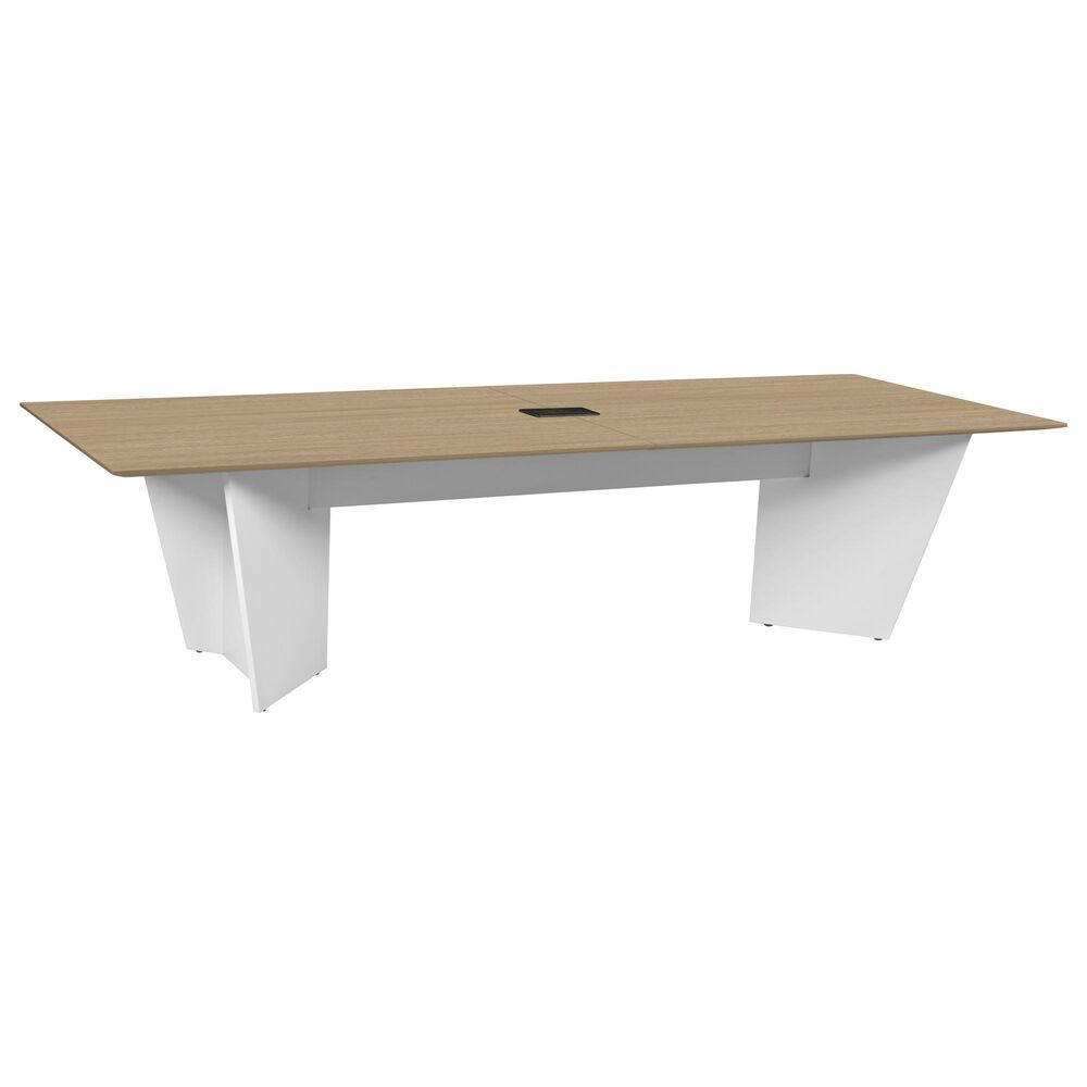 Regency Global Sourcing Array 120" Conference Table in White and Noble Oak, , large