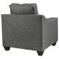 J Cooper USA Accent Chair in Galaxy Cinder, , large