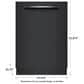 Bosch 500 Series 24" Built In Dishwasher in Black, , large