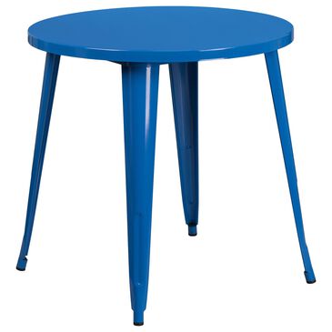 Flash Furniture 30" Round Table in Blue, , large