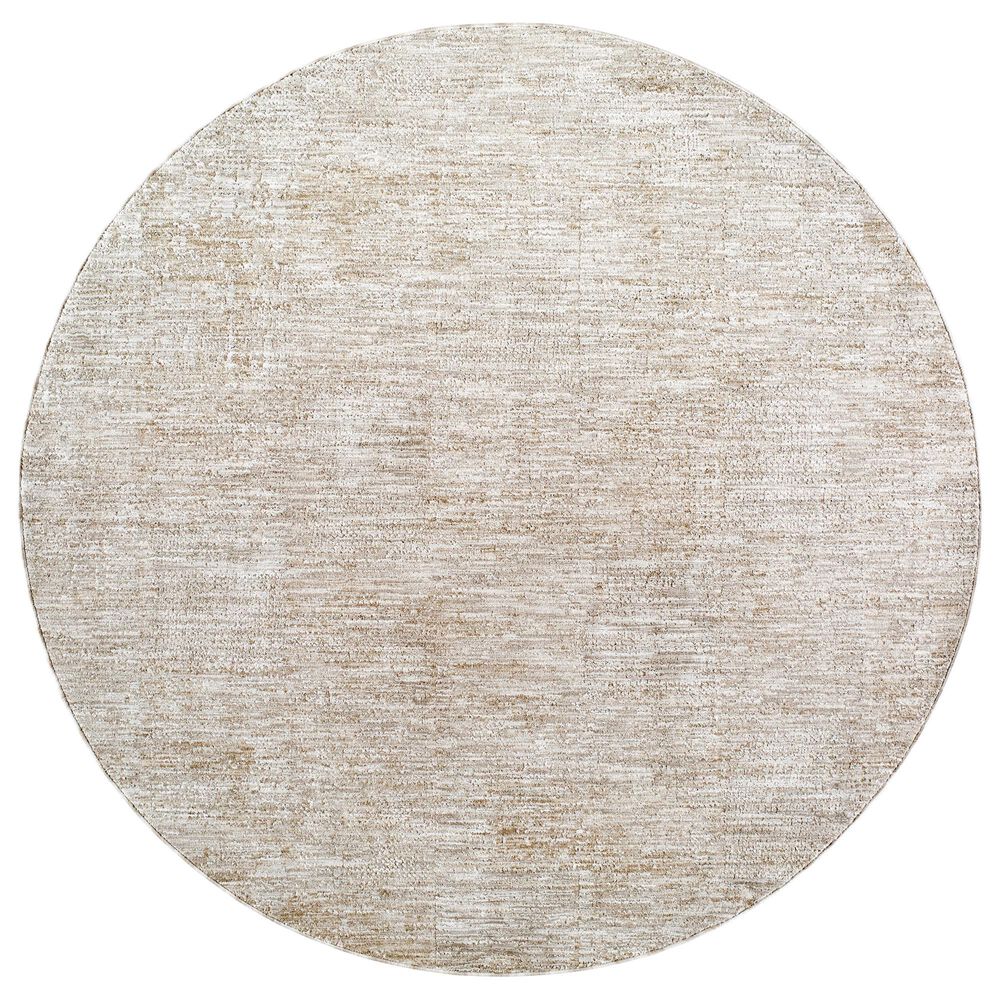 Surya Masterpiece MPC-2321 Medium Gray and Light Gray 5"3" Round Area Rug, , large