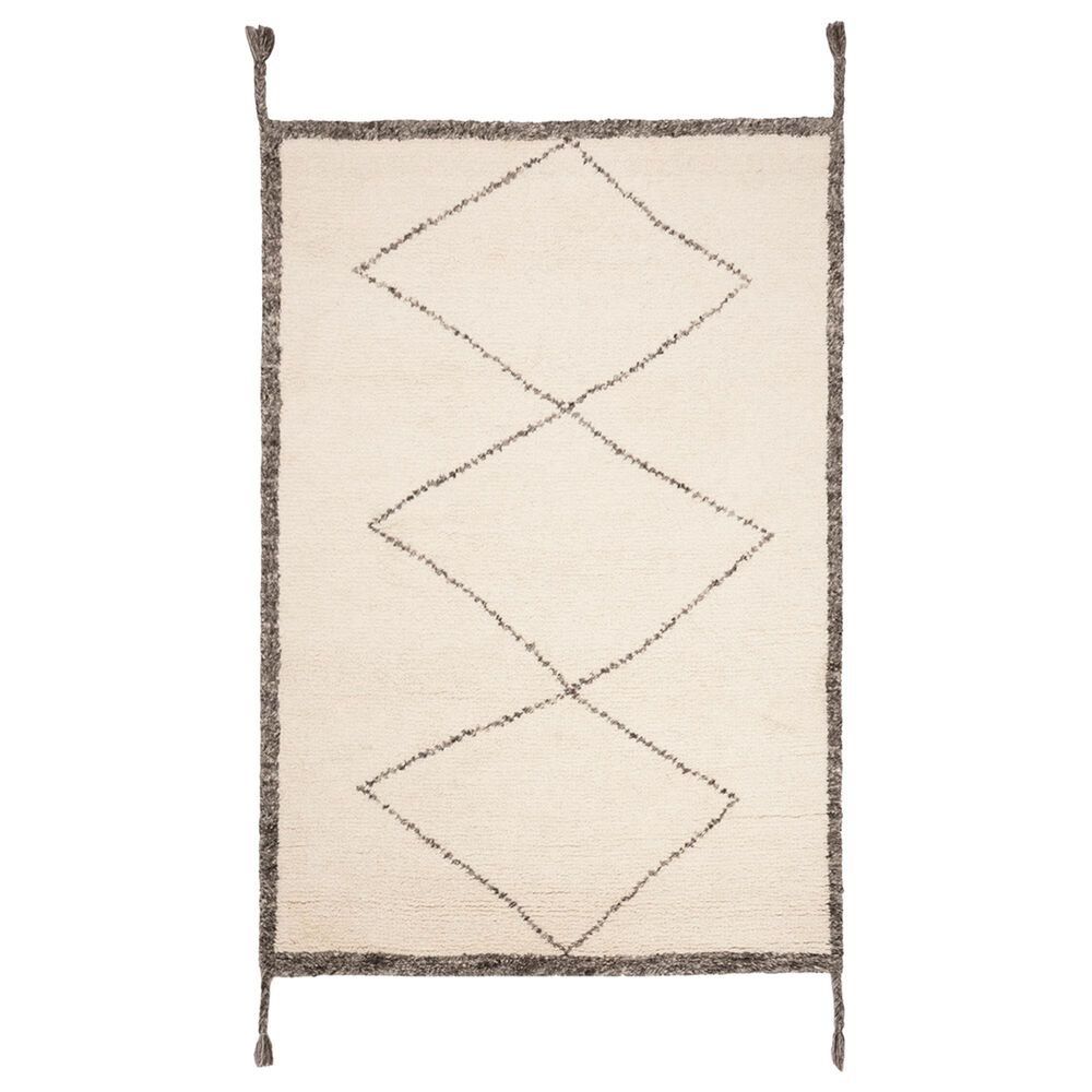 Safavieh Casablanca CSB911A 4' x 6' Ivory and Charcoal Area Rug, , large