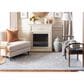 Safavieh Micro-Loop MLP504F 6" x 9" Light Grey and Ivory Area Rug, , large