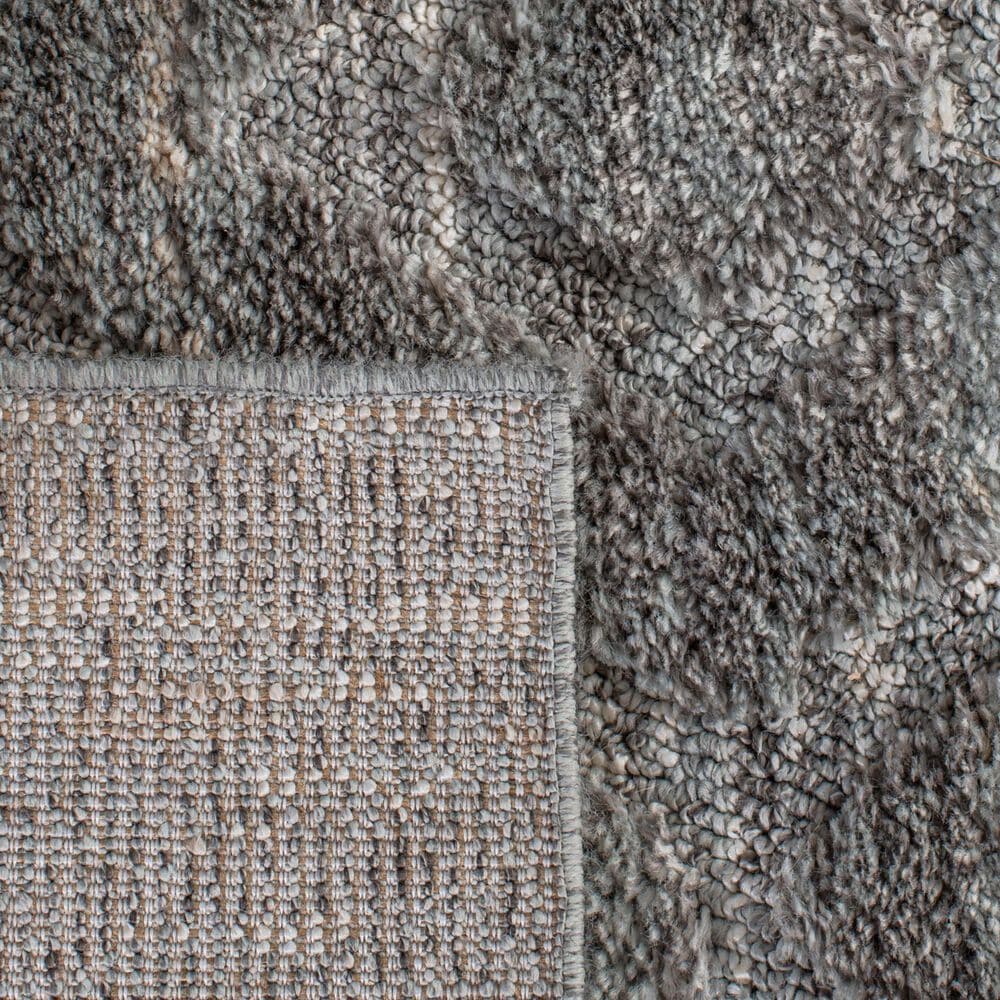 Safavieh Martha Stewart Lucia Shag MSR0782H 9&#39; x 12&#39; Dark Grey and Light Grey Area Rug, , large