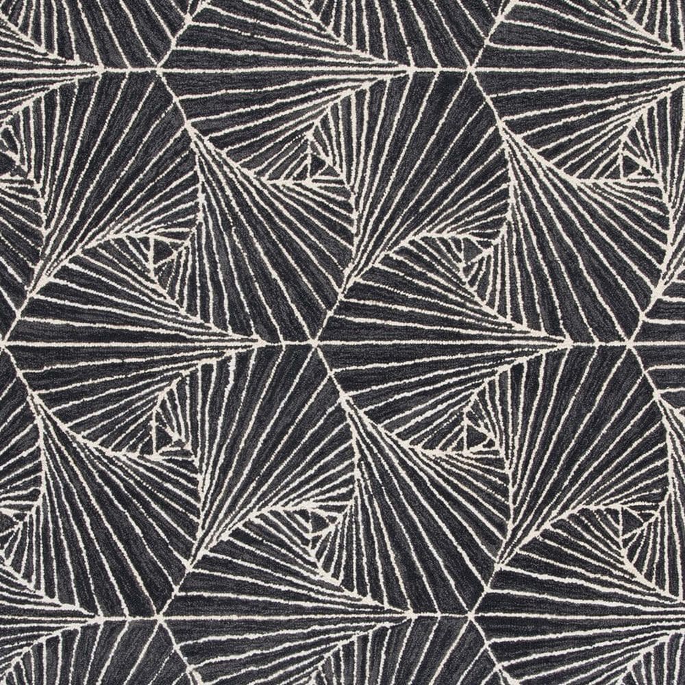 Safavieh Micro-Loop MLP174H 5&#39; x 8&#39; Charcoal and Ivory Area Rug, , large