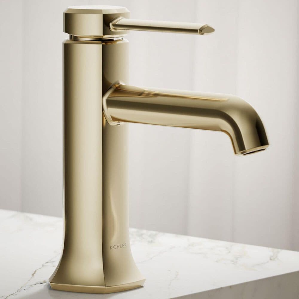 Kohler Occasion Bathroom Sink Faucet in Vibrant French Gold, , large
