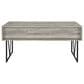 COAST Analiese 2-Piece Desk and Bookcase Set in Black and Grey Driftwood, , large