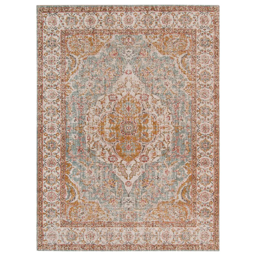 Amer Rugs Eternal 2"7" x 7"6" Sea Mist and Ivory Runner, , large