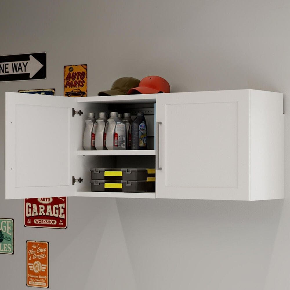 Sauder Wall-Mounted Upper Cabinet &amp; Doors Bundle, , large