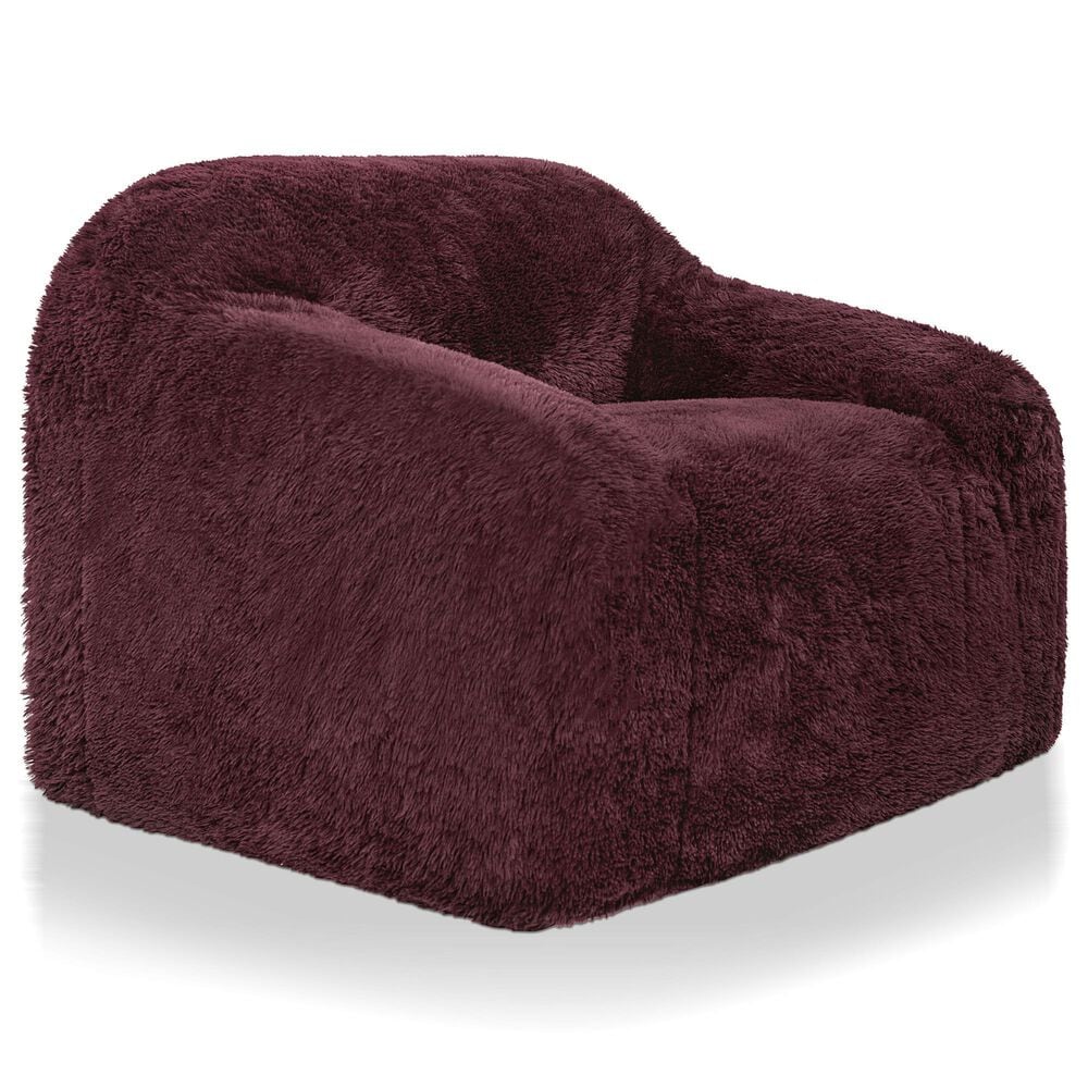 Furniture of America Phael Accent Chair in Red Wine, , large