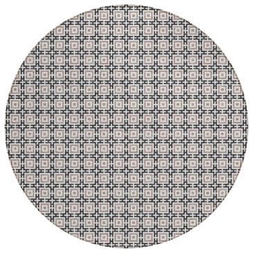 Dalyn Rug Company Marlo 10" Round Black Indoor/Outdoor Area Rug, , large