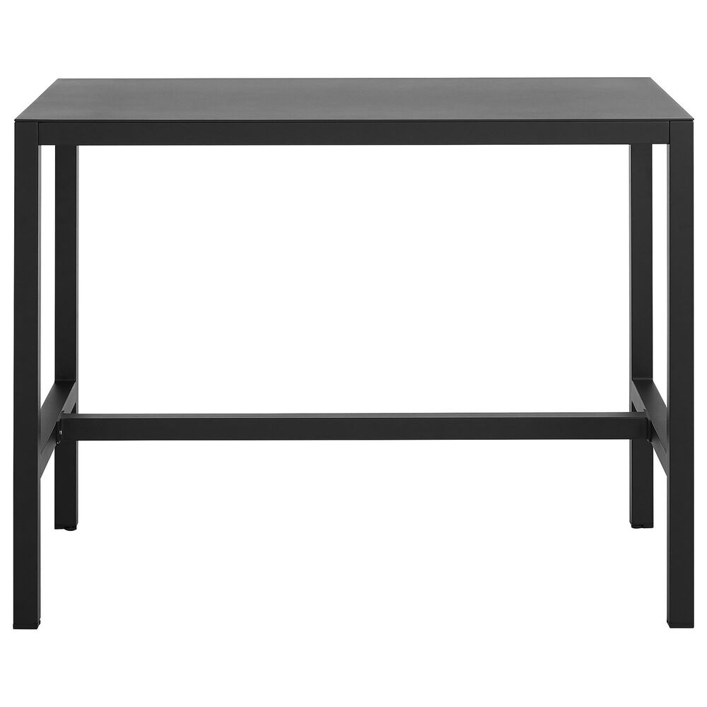 Linon Home Decor Holland 54" Outdoor Dining Table in Black, , large