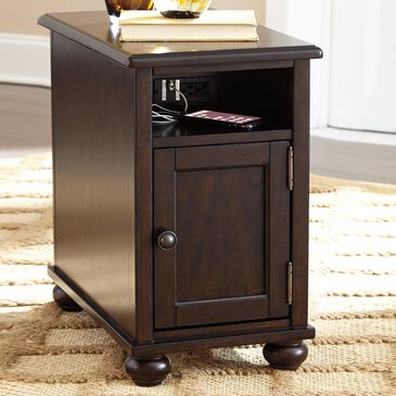 Signature Design by Ashley Barilanni Chair Side End Table in Dark Brown, , large