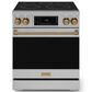 Thor Kitchen Gordon Ramsay 4.55 Cu. Ft. 30" Professional Electric Range with Bronze Handle Kit in Stainless Steel, , large