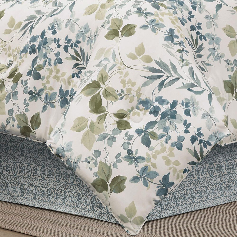 J. Queen New York Evergreen 4-Piece California King Comforter Set in Blue, , large