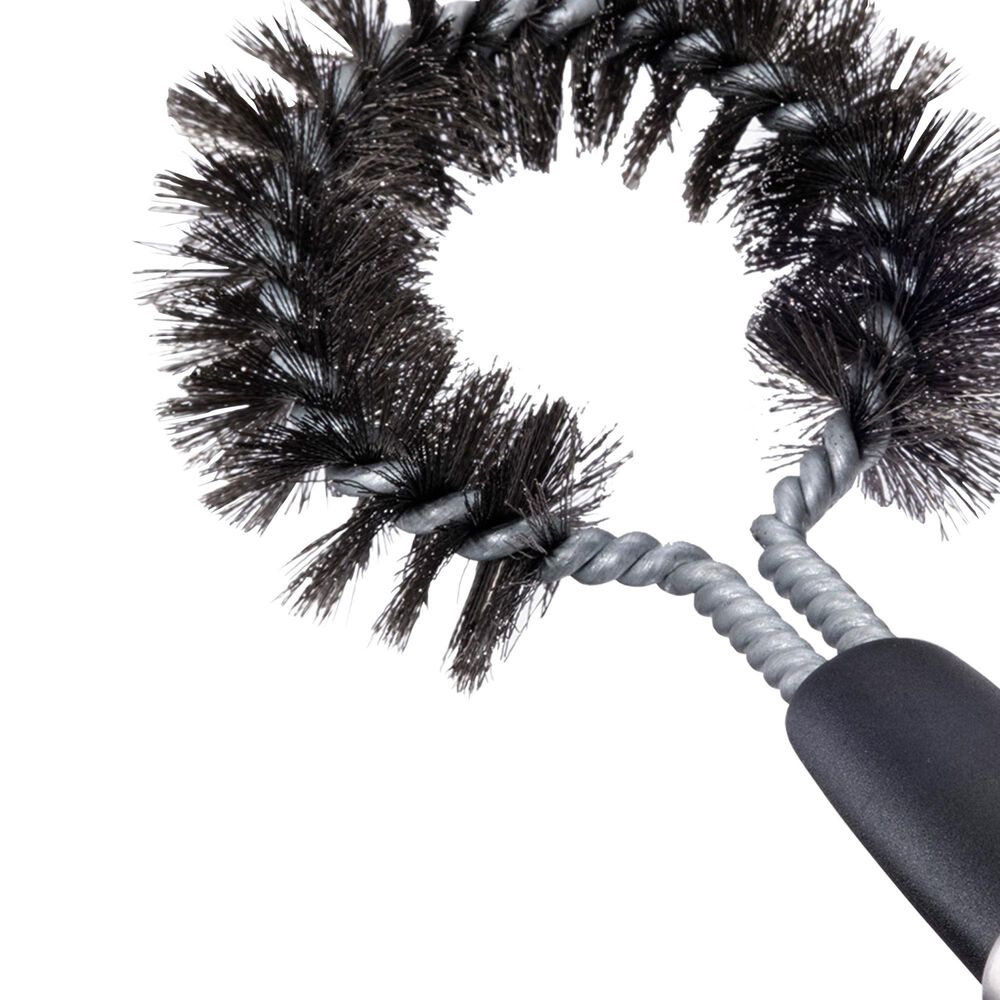 Joseph Joseph GrillOut BBQ Cleaning Brush with Retractable Head in Stainless Steel and Black, , large