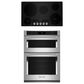 Kitchenaid 2-Piece Kitchen Package with PrintShield Stainless Steel 30" Combination Microwave Wall Oven and 36" Black Electric Cooktop, , large
