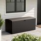 HOMLUX 150-Gallon Outdoor  HDPE Deck Box  in Dark Brown, , large