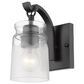 Golden Lighting Travers 1-Light Bath Vanity in Matte Black, , large