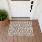 Dalyn Rug Company Soft Essentials Floral Mocha 2"6" x 3"10" Indoor/Outdoor Area Rug, , large