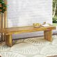 Hearth and Haven Nahanni Outdoor Bench in Natural, , large