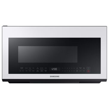 Samsung Bespoke 2.1 Cu. Ft. Over-the-Range Microwave with Sensor Cooking in White Glass, , large