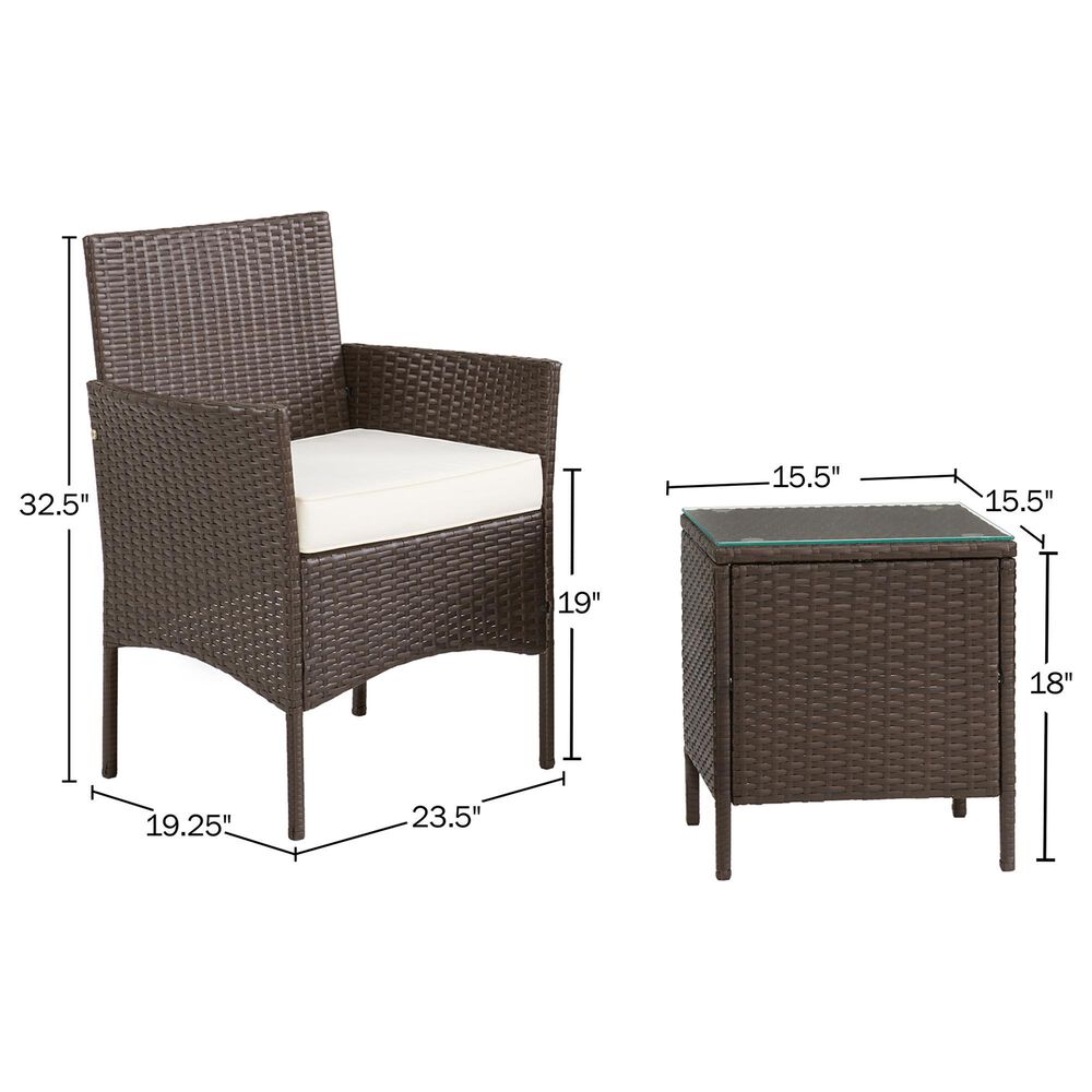 Timberlake 3-Piece Patio Seating Set in Brown, , large