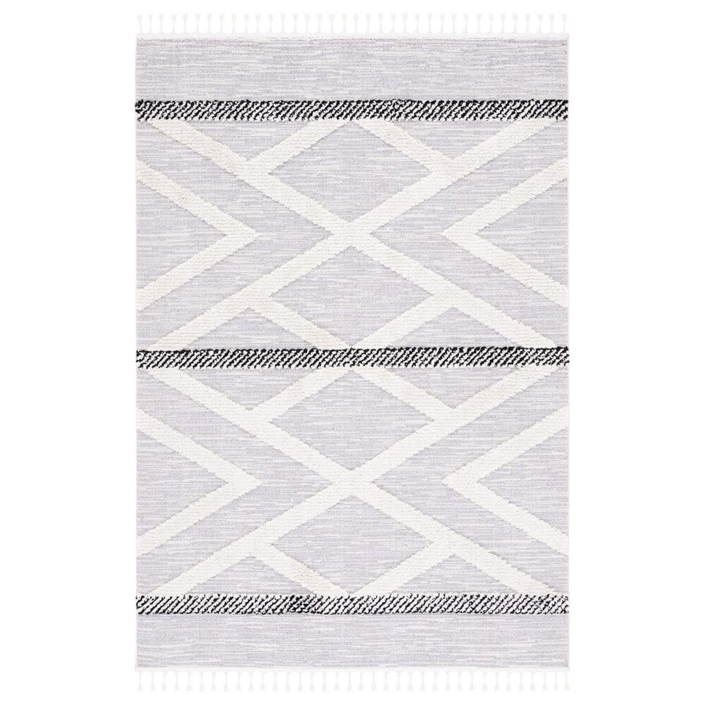 Safavieh Marrakesh MRK564F 5"3" x 7"6" Grey and Ivory Area Rug, , large