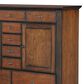 St Claire Home Fenmore 2-Door 9-Drawer Chest in Mocha and Distressed Cherry, , large