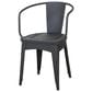 Hearth and Haven Lourdes 3-Piece Iron Bistro Set in Black, , large