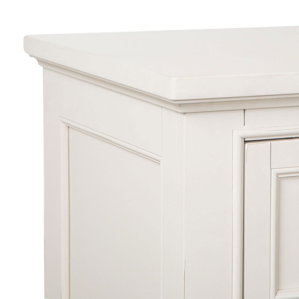 Nicolette Home Willowbrook Queen Panel Bed with Upholstered Headboard with Dresser, Chest, and Two Nightstands in Egg Shell White, , large