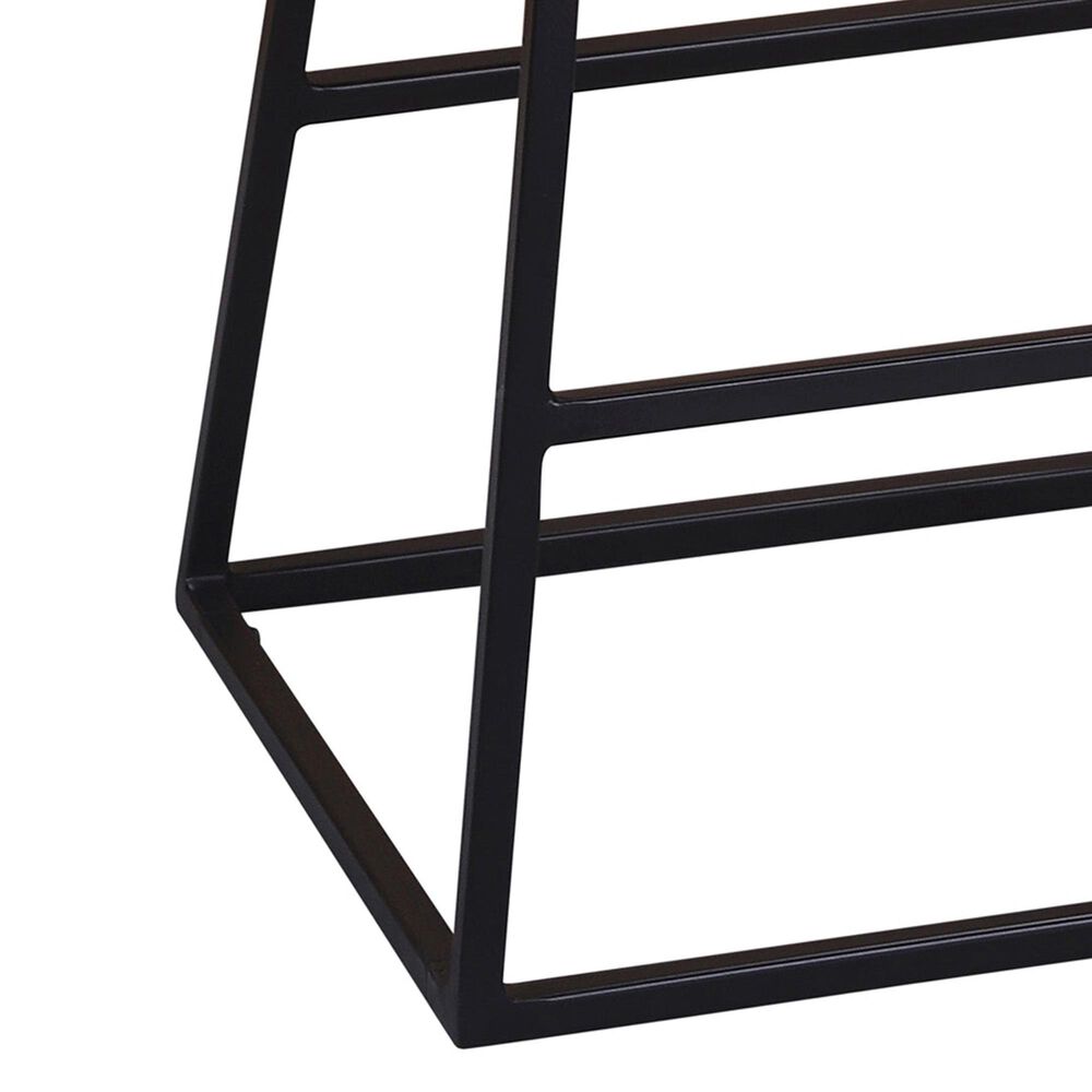 Porter Design Clement 24&quot; Acacia Counter Stool in Natural and Black, , large