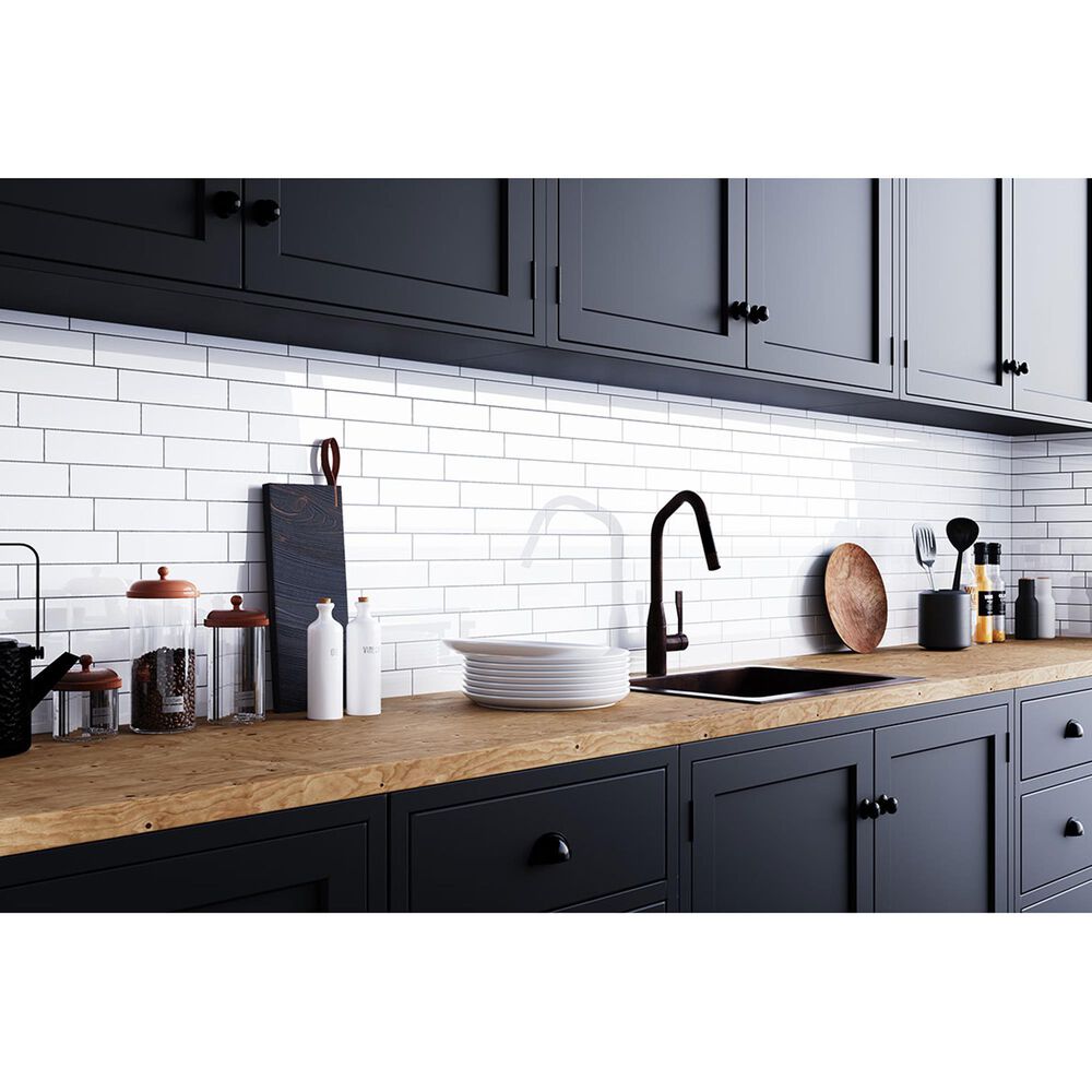 MS International Metro White 2&quot; x 8&quot; Ceramic Tile, , large