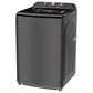 Midea 4.1 Cu. Ft. Top Load Washer and 7 Cu. Ft. Electric Dryer Laundry Pair in Metallic Grey, , large