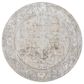 Surya Brunswick Cream, Medium Brown, Light Gray, Light Brown, Charcoal and Mustard 6"7" Round Area Rug, , large