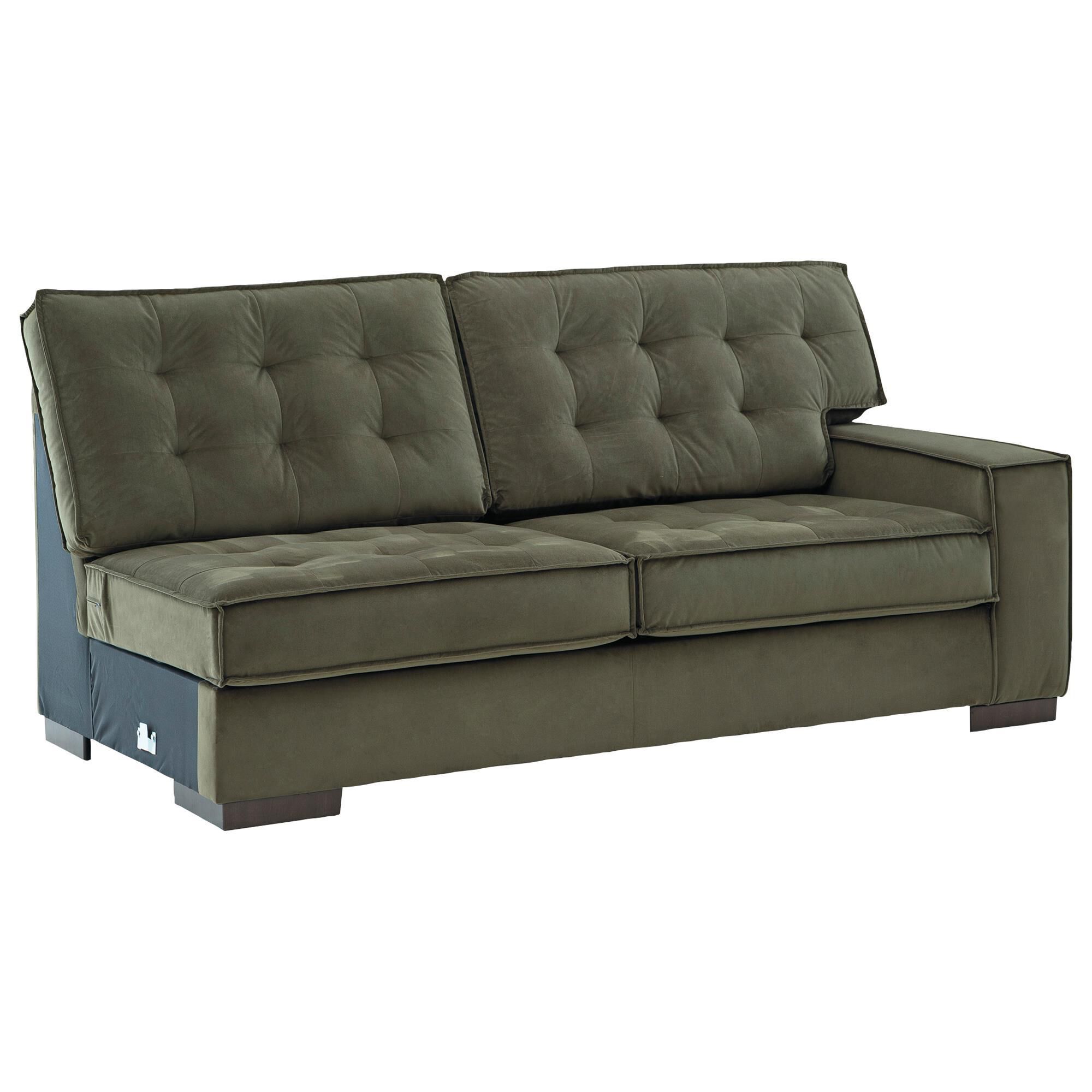 Ashley Caspian-Town 2-Piece Left Facing Sectional with Chaise in Olive