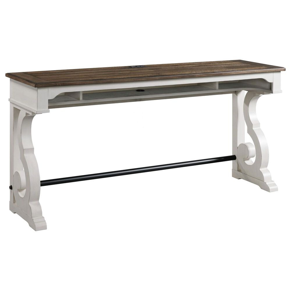 Hawthorne Furniture Drake 3-Piece Living Room Set in Rustic White and French Oak, , large