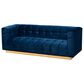 Baxton Studio Loreto Stationary Sofa in Navy Blue Velvet, , large
