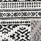 Safavieh Tulum Bohemian 3" Square Black and Ivory Area Rug, , large