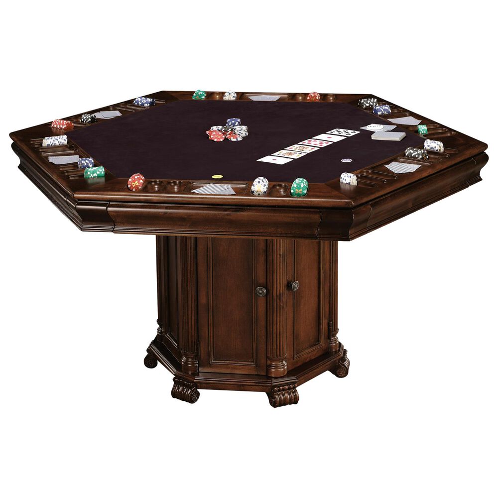 Howard Miller Nigara Game Table in Rustic Cherry, , large