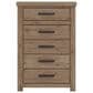 Ashley Oliandon King Storage Bed with Dresser Chest and 2 Nighstands in Brown, , large
