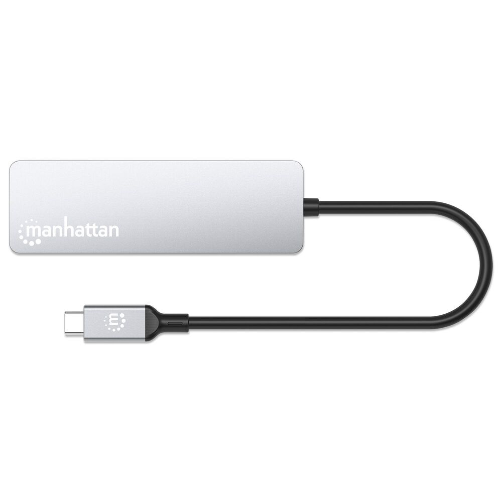 Manhattan 4-Port 10G USB-C Hub in Space Gray, , large