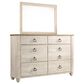 Signature Design by Ashley Willowton 4 Piece Full Storage Bed Set in Whitewash, , large
