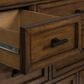 Ashley Taffenbrook 10-Drawer Dresser and Mirror in Medium Brown, , large