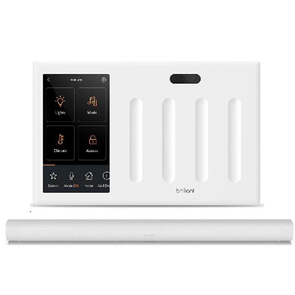 Brilliant All-in-One Smart Home 4 Switch Control + SONOS ARC in White, , large