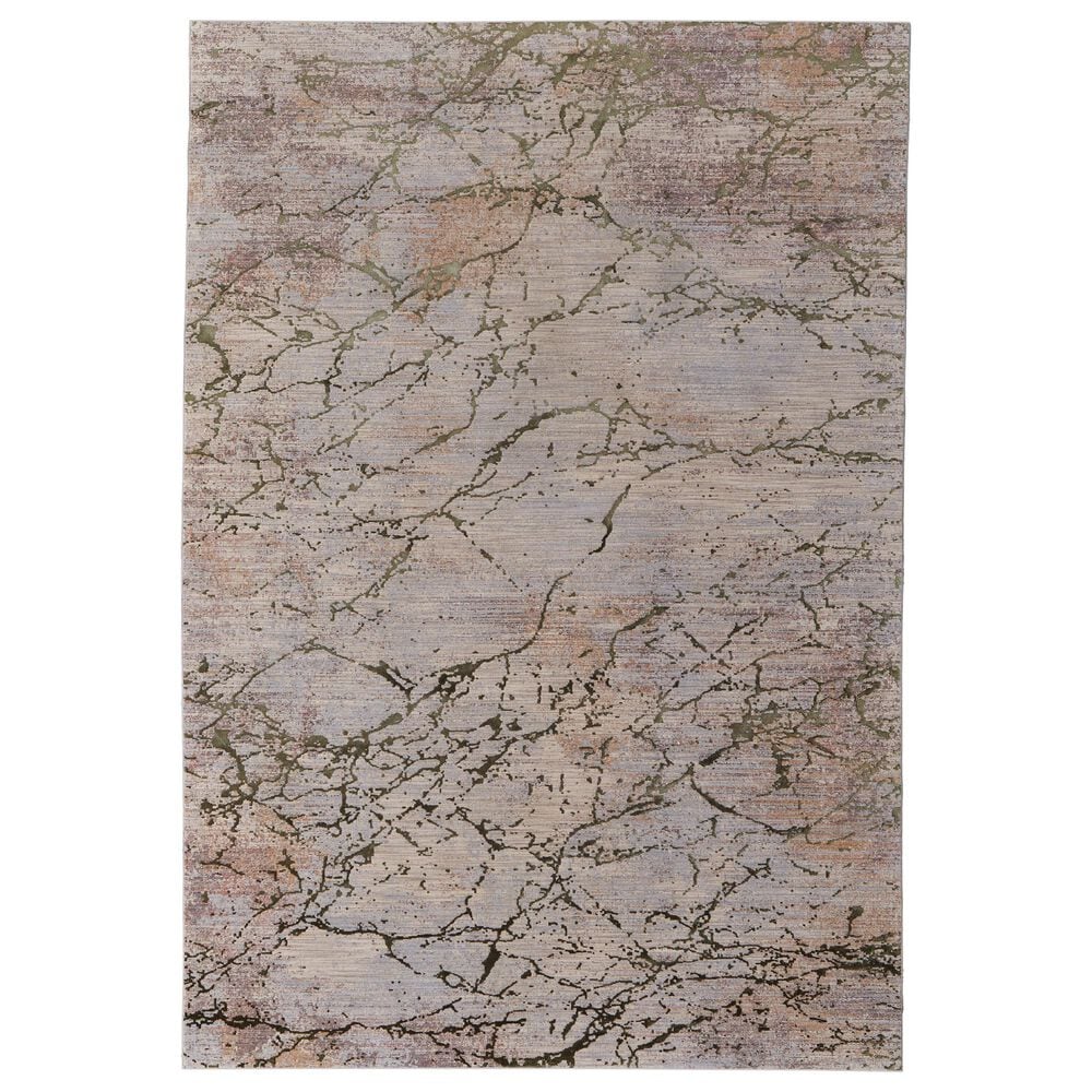 Feizy Pryor 2" x 3" Green and Multicolor Area Rug, , large